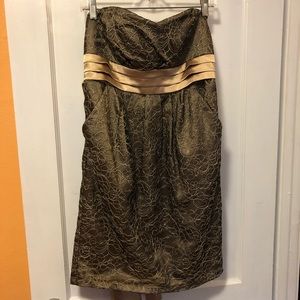 Green and gold dress